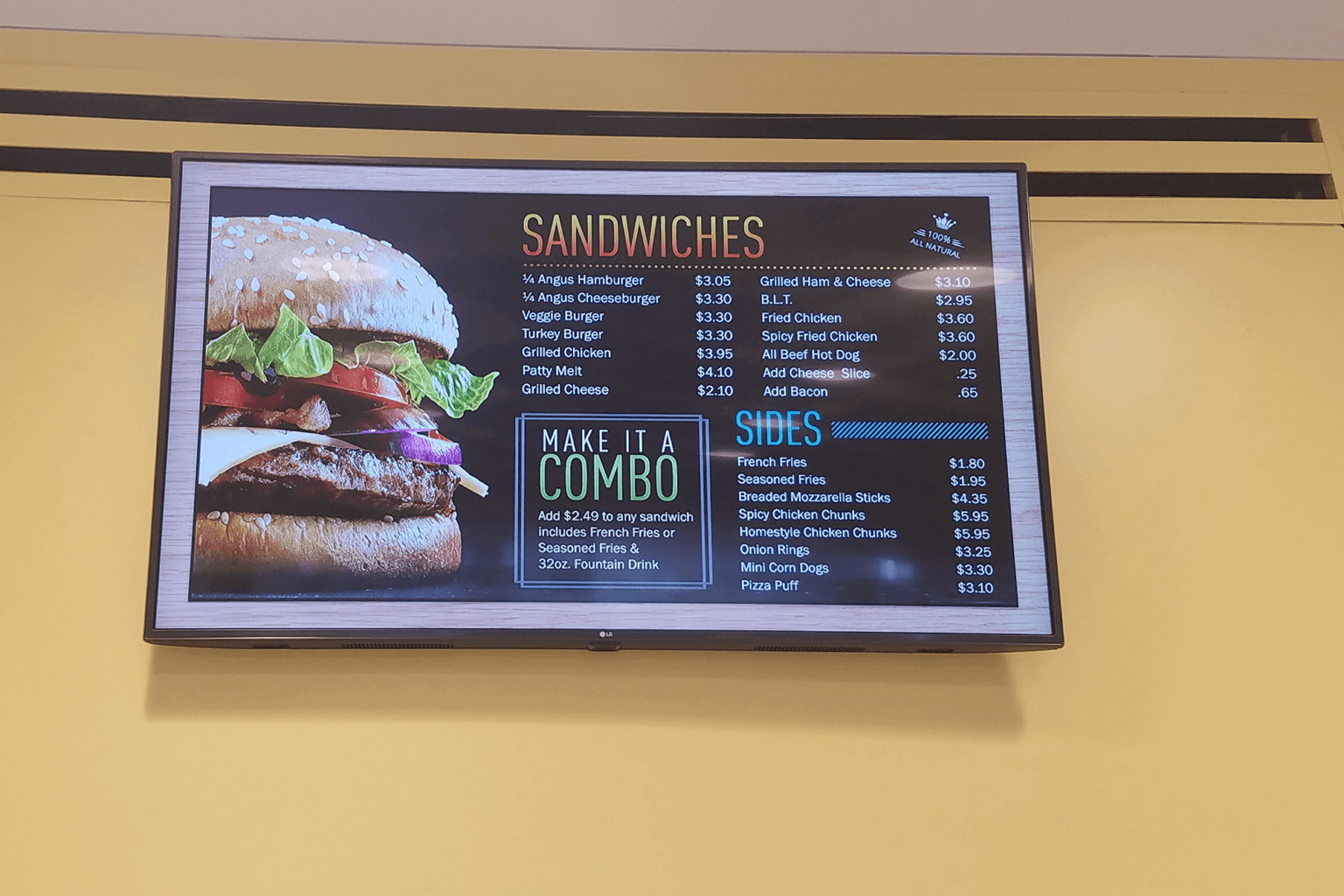 DIGITAL MENU BOARD SOFTWARE