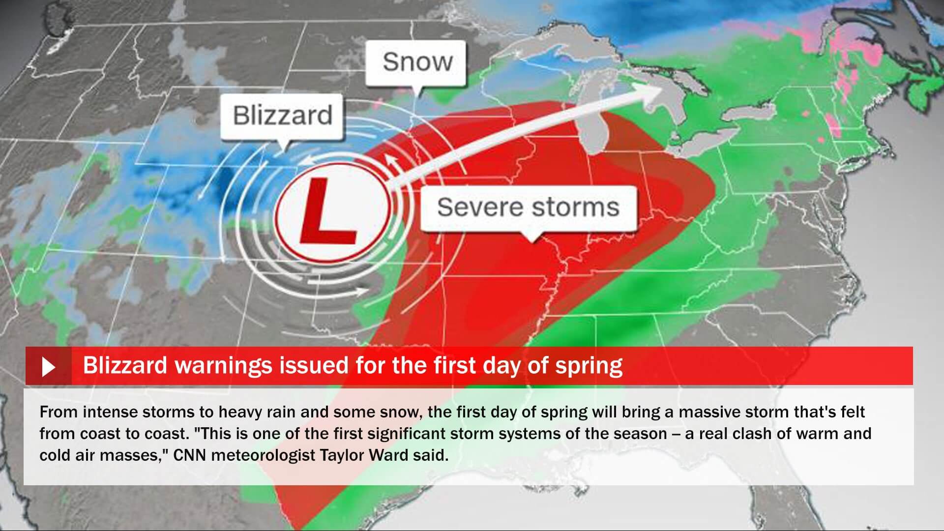 digital signage showing a weather doppler radar