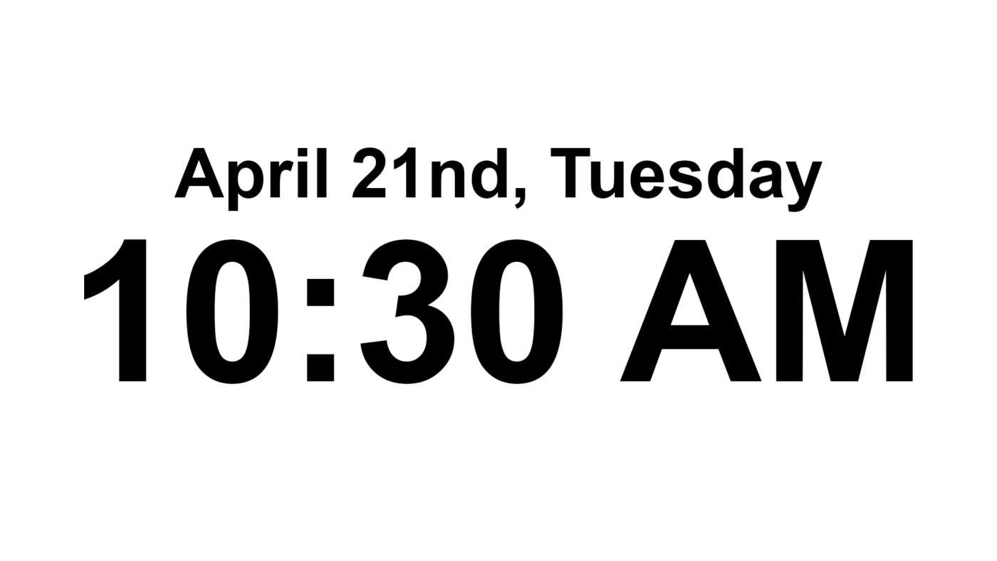 Time and date digital signage app reach media network