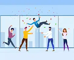 Employee Anniversary Digital Signage Templates from Reach Media Network