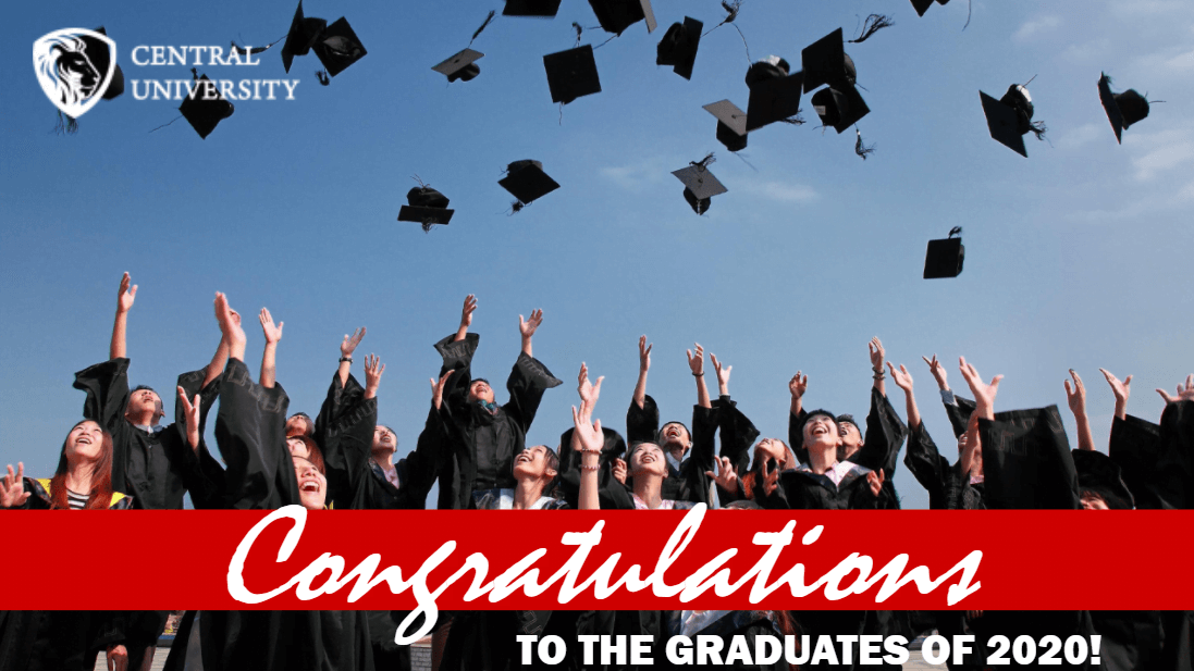 Red graduate congratulations digital signage