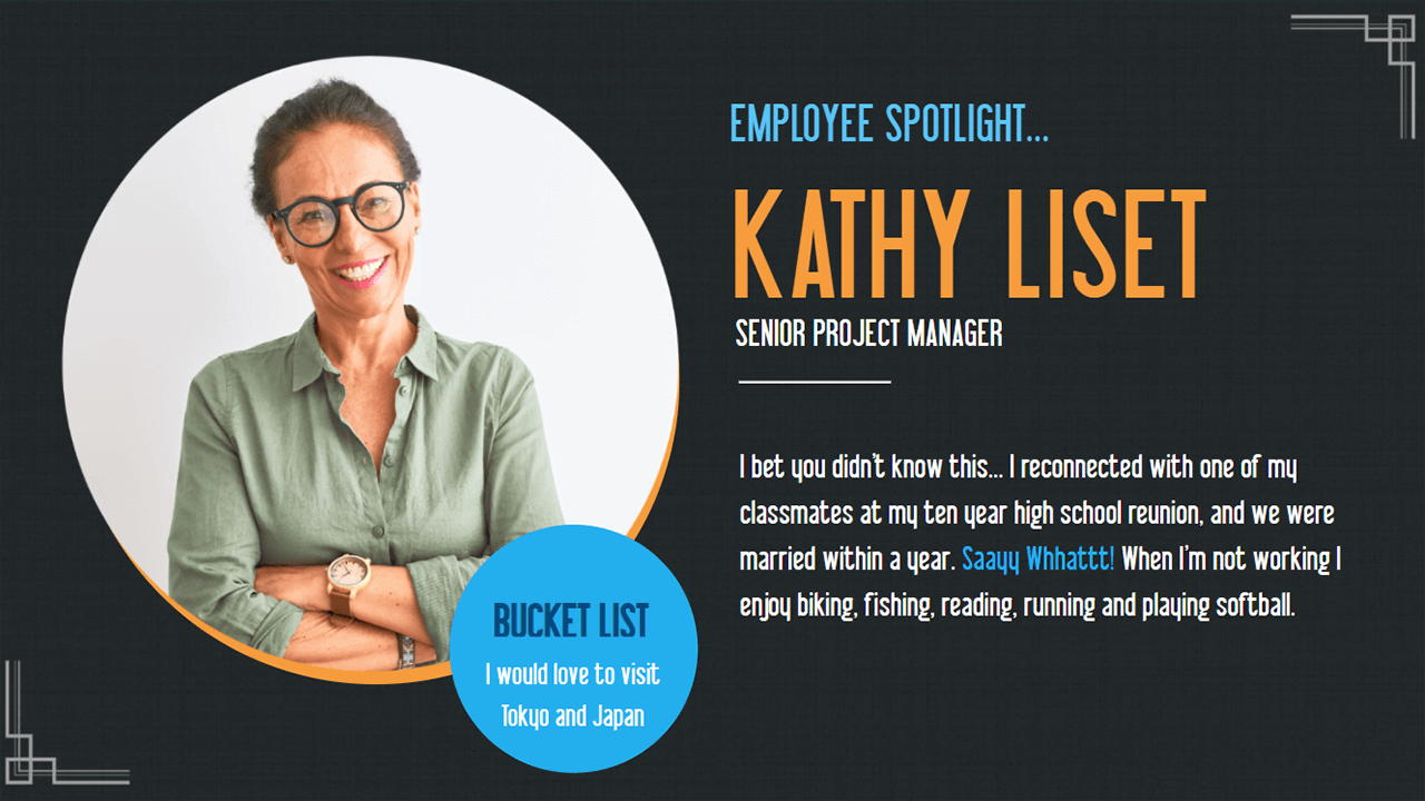 employee spotlight template