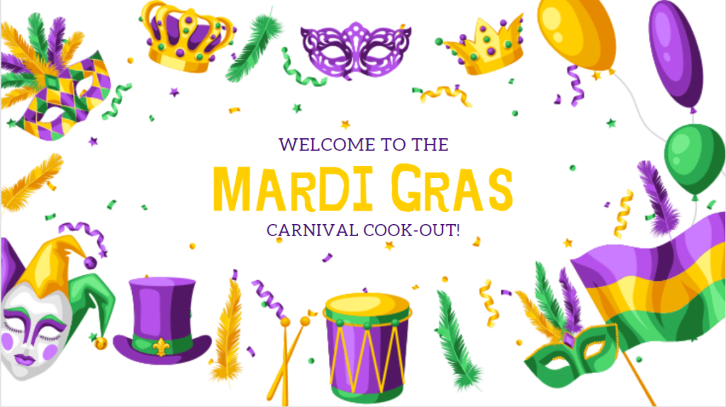 mardi gras digital signage