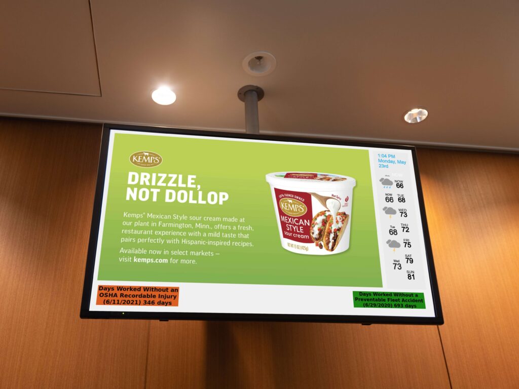 Dairy Farmers of America Unifies its Messaging Through Digital Signage, 