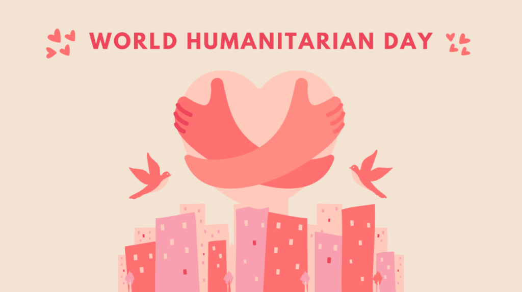 digital signage for humanitarian day
