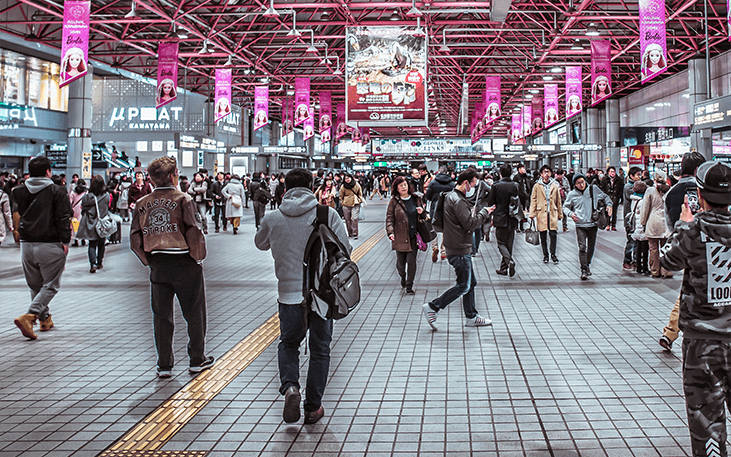 TRAIN station digital signage