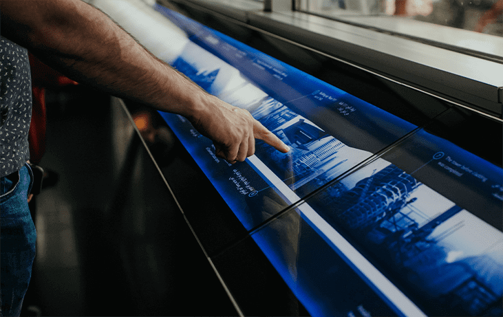 touch screen digital signage