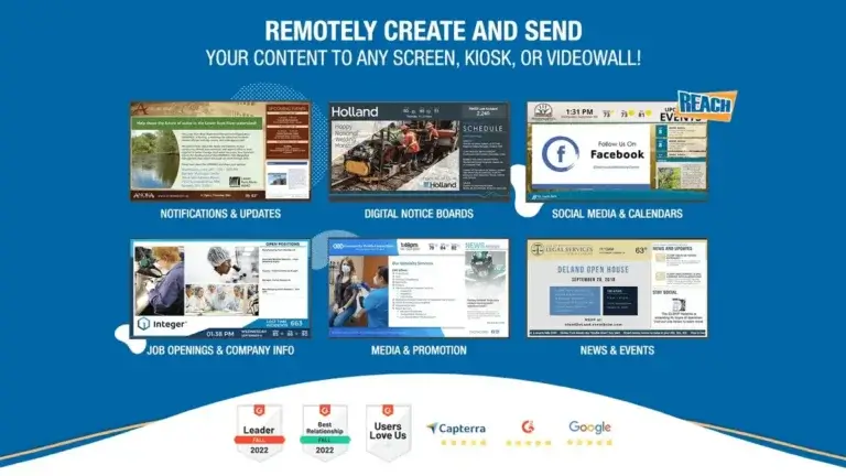 Alternative to ComQi Digital Signage, Reach Media Network