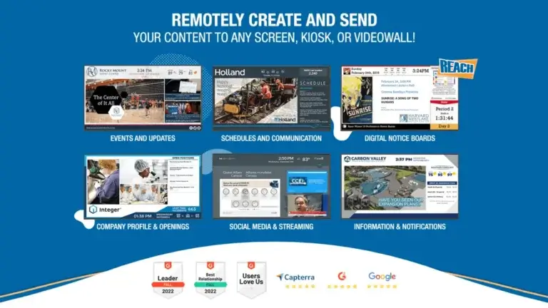Alternative to Embed Signage, Reach Media Network
