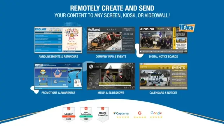 Alternative to ConnectedSign Digital Signage, Reach Media Network