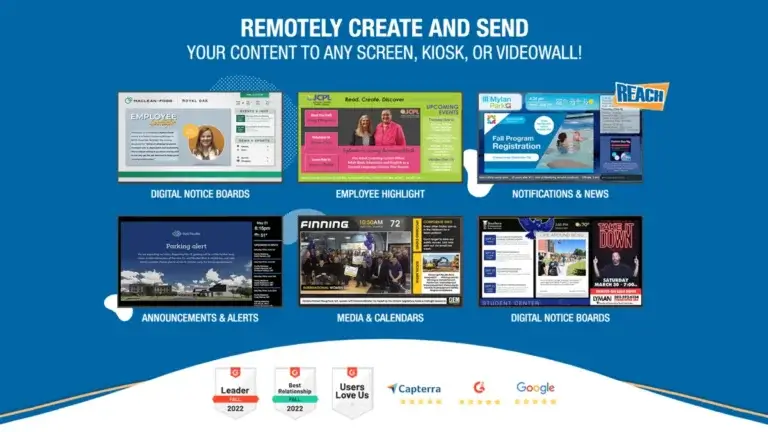 alternative to ScreenFluence digital signage, Reach Media Network