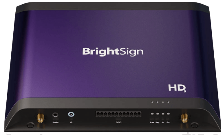 brightsign hd5 digital signage player