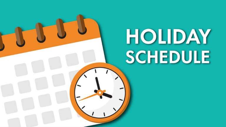 holiday schedule stock photo