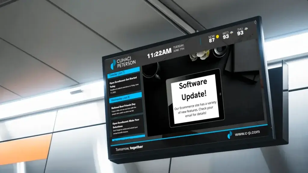 Cuhaci Peterson digital signage communications, Reach Media Network, 2026