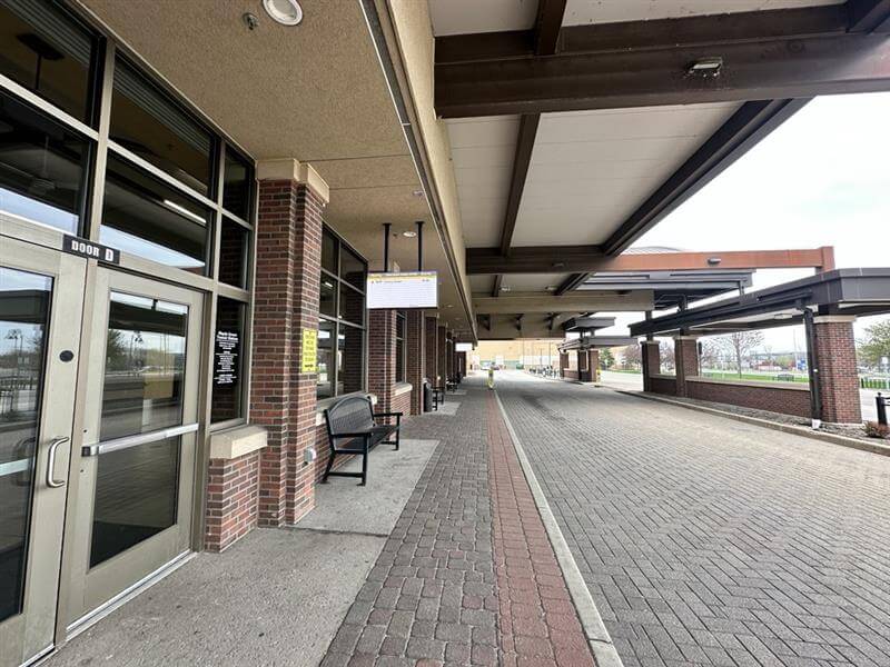 REACH outdoor digital signage hospital example