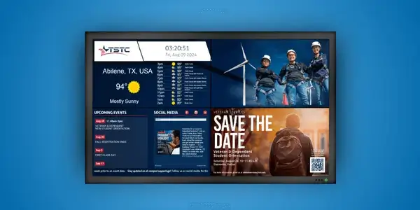 TV Video Wall digital signage by REACH Media Network