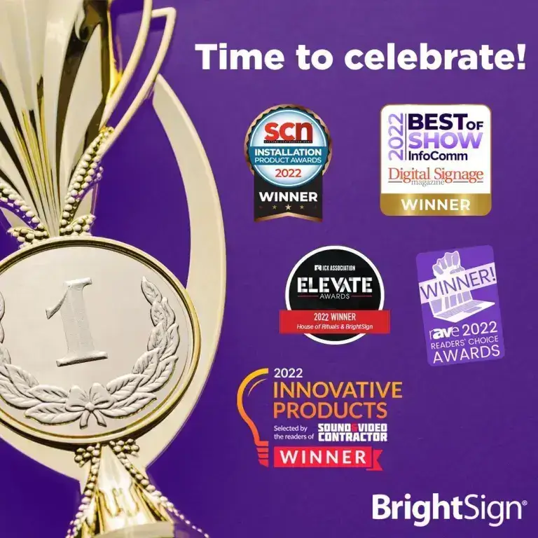 BrightSign digital signage player awards, Reach Media Network