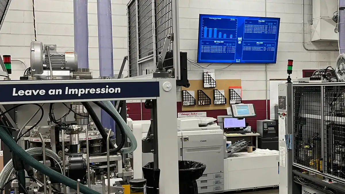 Reach Media Network Manufacturing digital signage manufacturing digital signage featured on production floor, Reach Media Network, 2025