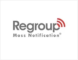 Regroup mass notification digital signage integration, Reach Media Network